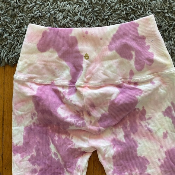 Spiritual Gangster Tie Dye Seamless Purple Leggings Size XS/S - Picture 6 of 13